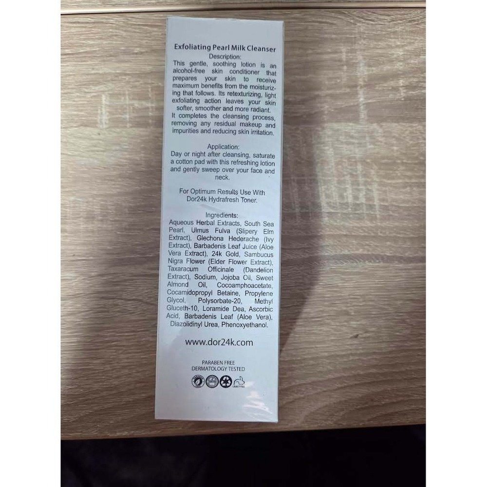 D'OR24K Prestige Exfoliating Pearl Milk Cleanser 120ml 4.0fl.oz. New Sealed - Picture 2 of 5